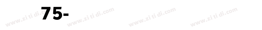 点字倔强黑 75字体转换